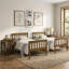 Lit superposé simple au-dessus de simple en bois massif avec table de chevet 3 pièces Aon Ames-1403198480-1403135154