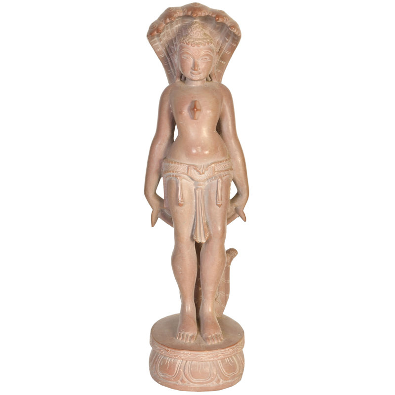 Figurine Jain Muni avec serpent
