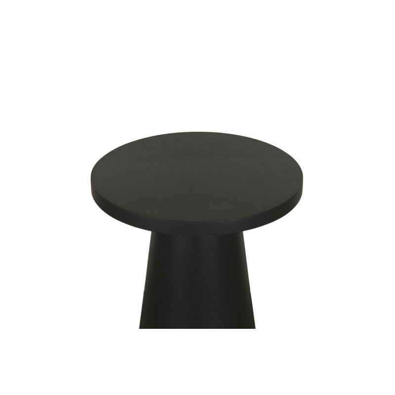 Tam Solid Wood End Table, Black