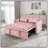 Convertible Sofa Bed, 3-In-1 Pull Out Couch With Reclining Backrest And Pillows For Living Room Or Office