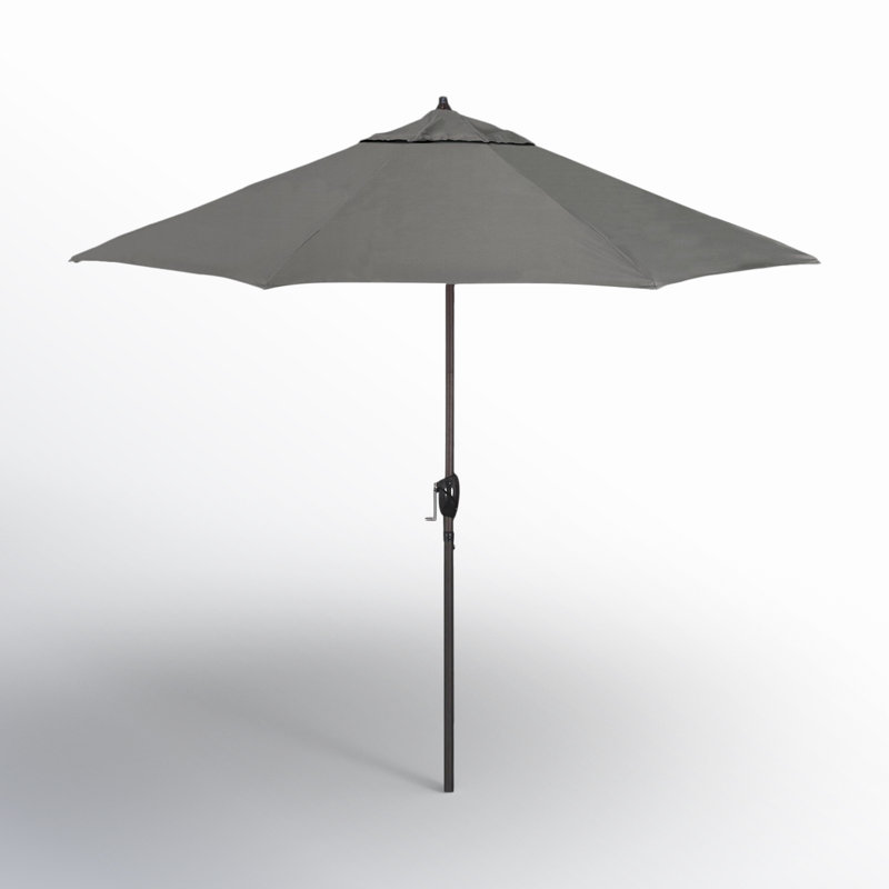 Mira 9' Market Sunbrella® Umbrella, Canvas Charcoal Sunbrella® Canvas