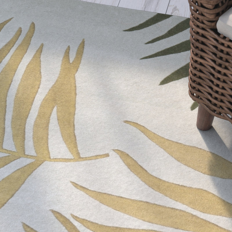 Luckey Hand Tufted Wool And Viscose Floral Rug, Runner 2'6" x 8'
