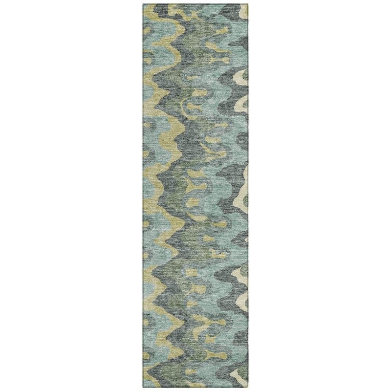 Chico Washable Abstract Indoor / Outdoor Rug, Runner 2'3" x 7'6"