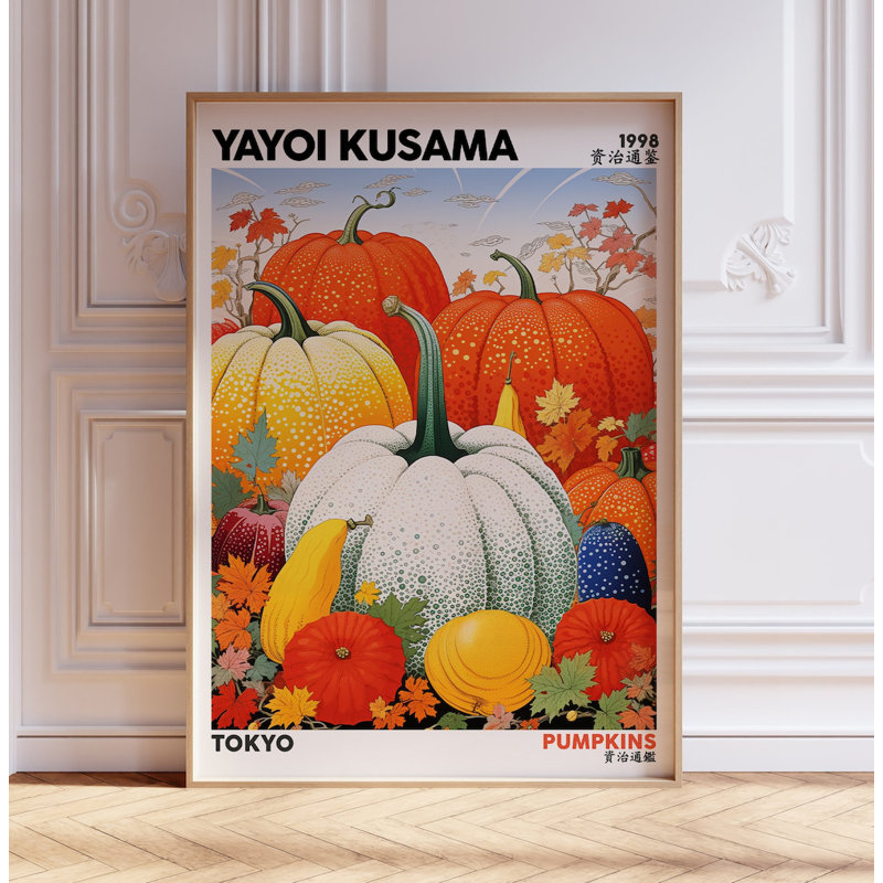 Yayoi Kusama Exhibition - No Frame Print, 21cm H x 14cm W