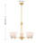 Kohlman 5-Light Chandelier in Warm Brass-1060376523-1060376526
