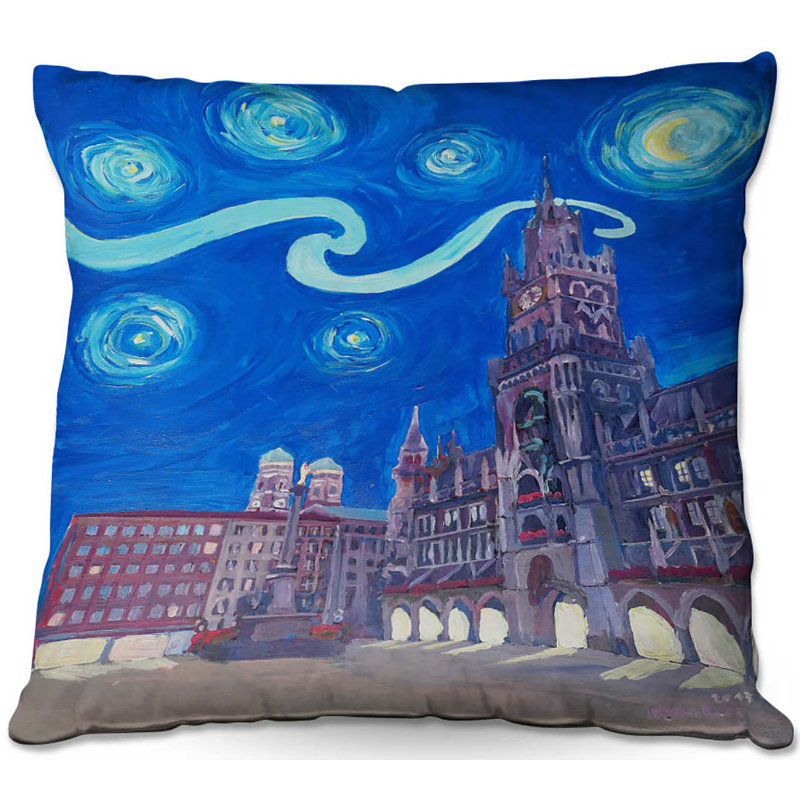  Coussin Couch Starry Night, 18 po x 18 po