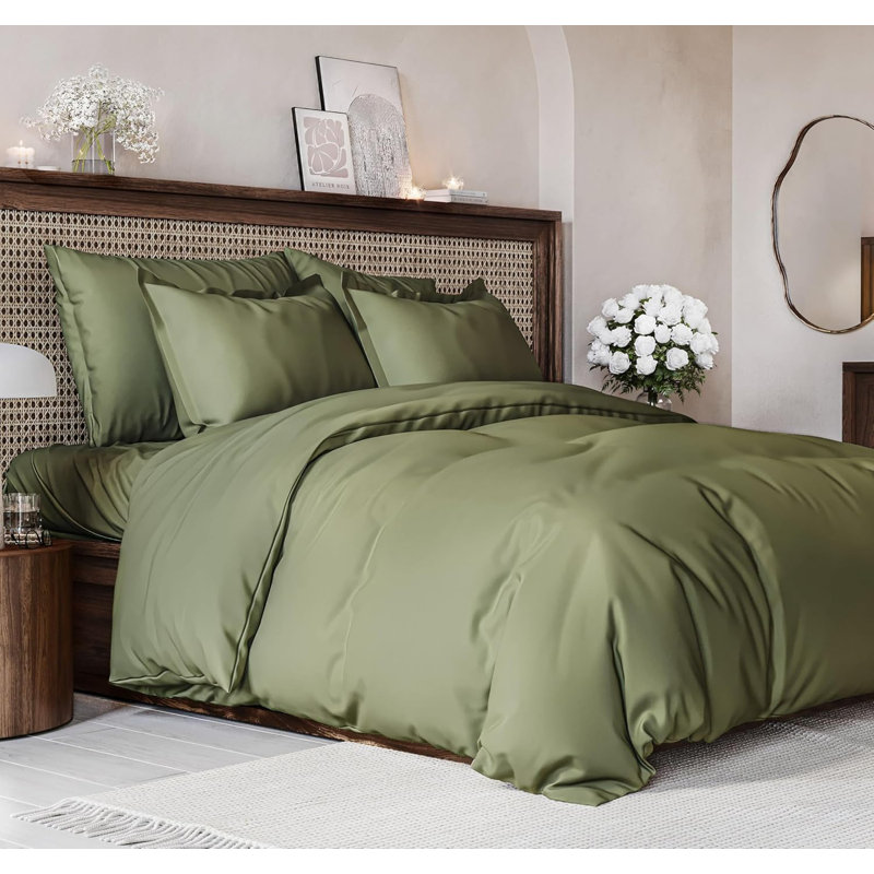 Premium 3-Piece Duvet Cover Set - Hotel Quality Soft & Cooling Comforter Cover With Zipper & Matching Pillowcases, Twin