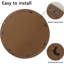 Miroir rond en bois rustique de 23,99 pouces - Décoration intérieure pour chambre à coucher, salle de bain, salon, pièce de décoration