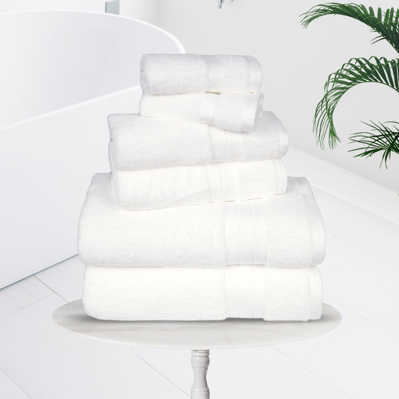 Trident Organica, 100% Organic 6-Piece Towel Set, White