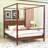 Canopy Bed Frame with Creative 4-Post Design-258627812