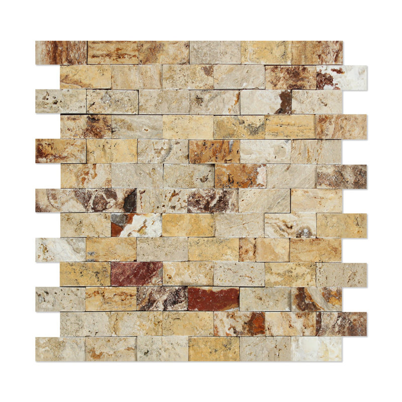 Carreau de mosaïque en travertin