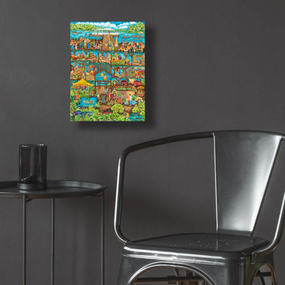 Art mural en verre Latitude Farm® «Farmers Market» par Andrea Strongwater