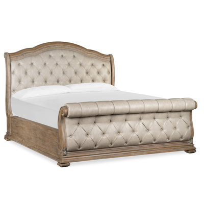 King Upholstered Sleigh Bed