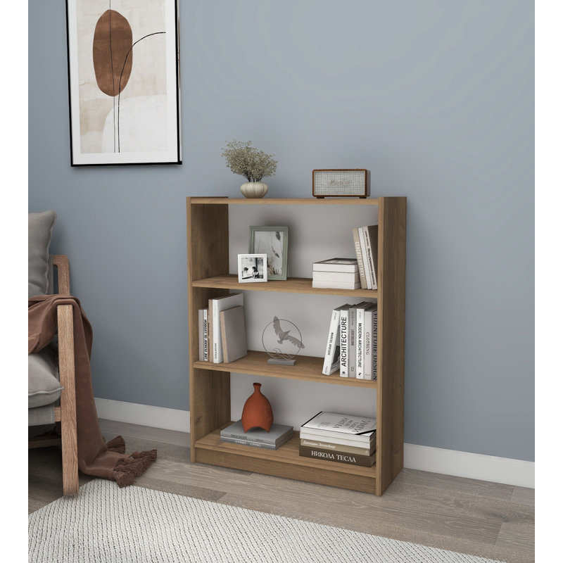 Stylish Wall-Mounted Bookshelf, Hitit Color, 31.5 x 41.7 x 11.0 inches | Durable 100% Melamine Coated Particle Board, Thickness: 0.7 inches | Space-Saving Design for Modern Living Rooms & Offices, Easy Installation