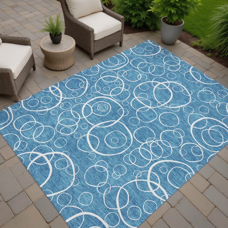 Machine Washable Indoor/Outdoor Chantille ACN2407 Geometric Rug, Rectangle 3' x 5'