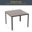 Table de salle à manger en acier
