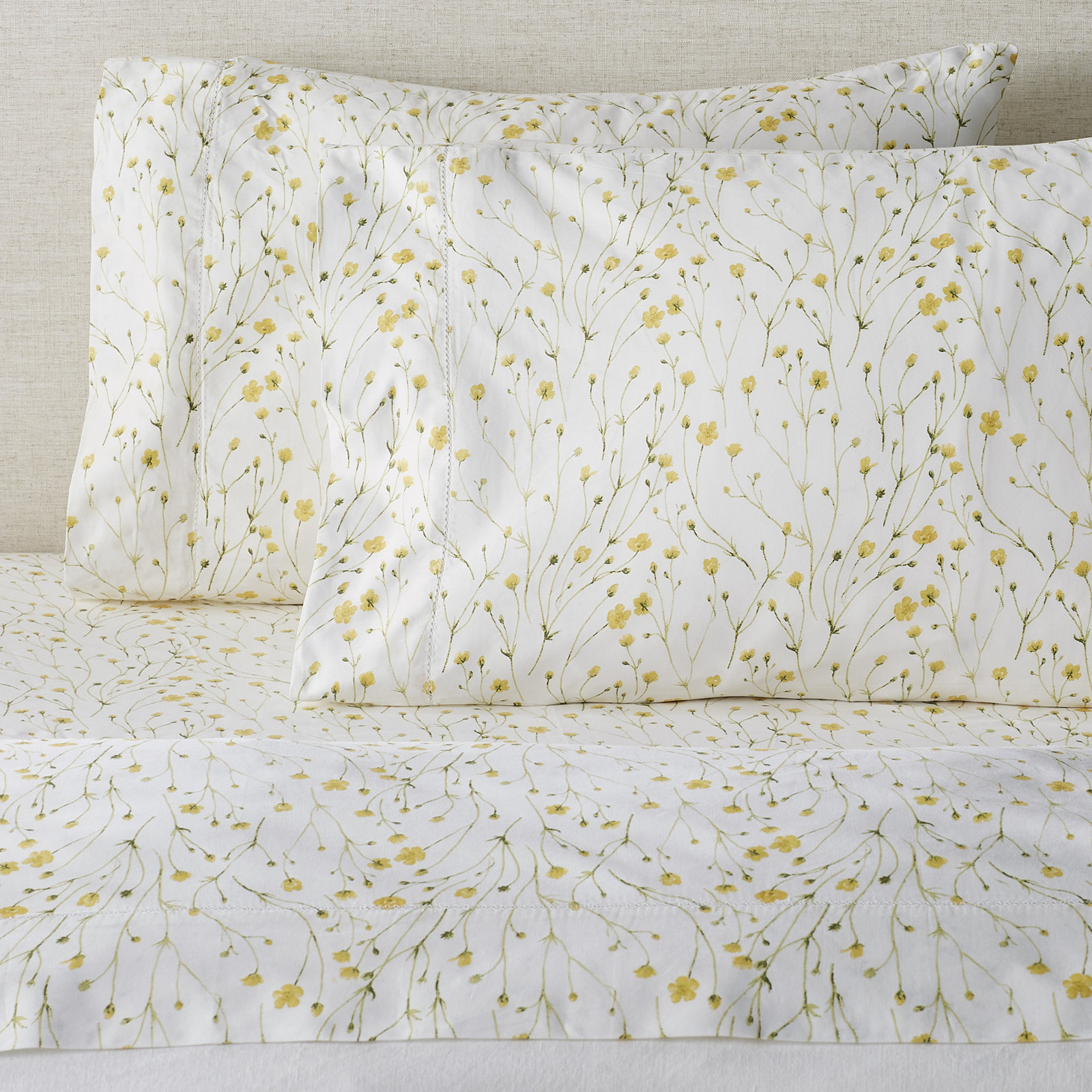 Avoca Cotton Sheet Set, Queen Sheet Set + Fitted Sheet + 2 Pillowcase