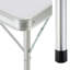 Rectangular Outdoor with Umbrella Hole Camping Table - 90 cm W 60 cm D