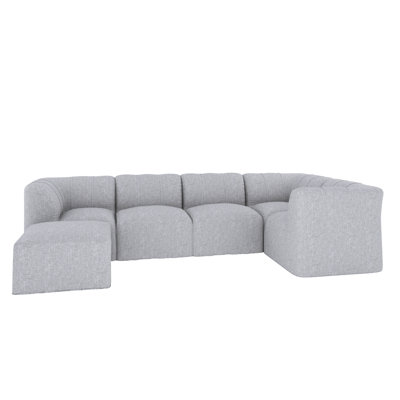 Praia 132"" Sunbrella Outdoor Sofa with Ottoman -  Joss & Main, 6E4FD24C4B194AC495EE5992C81D3585