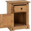 53 cm W Solid Wood Bedside Table