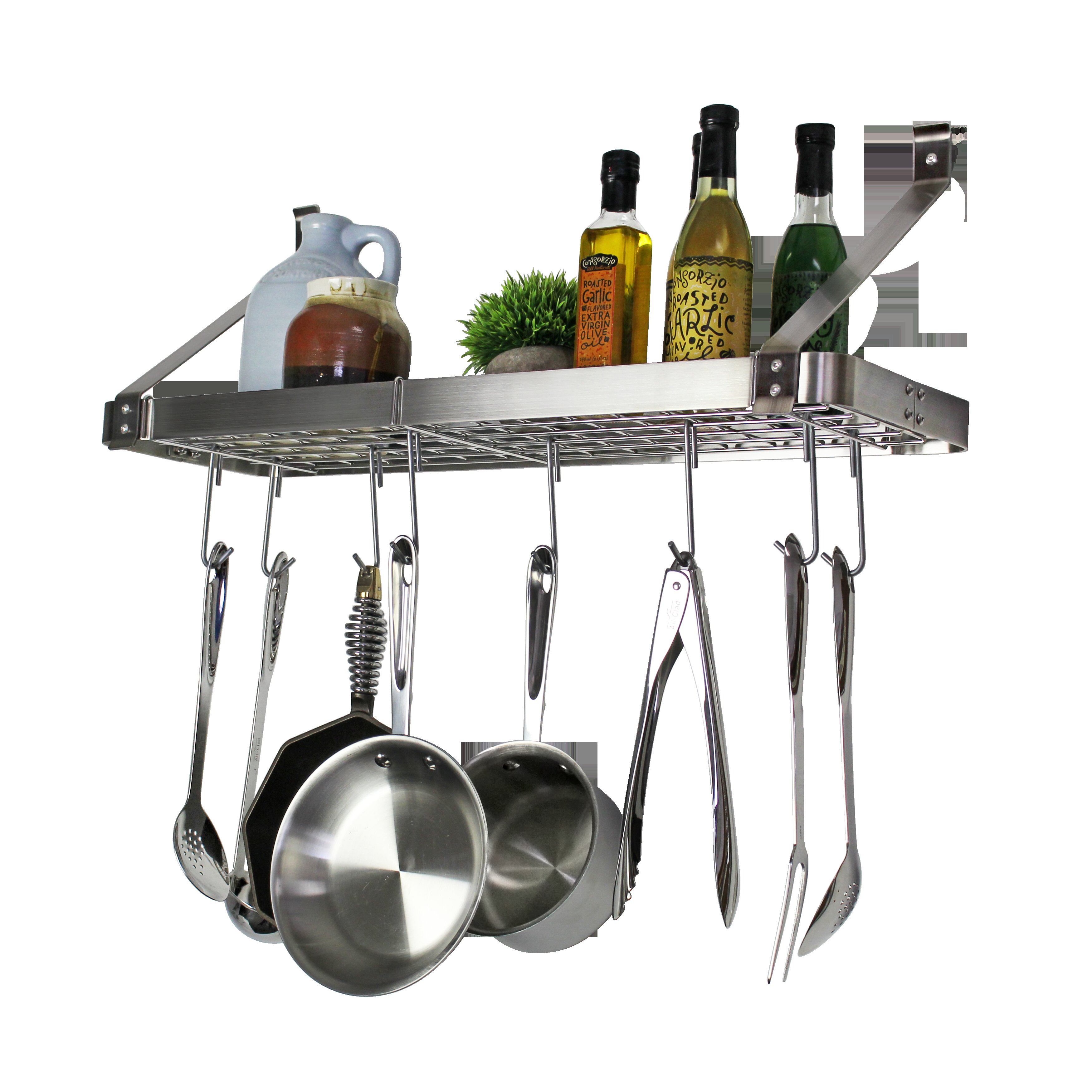 JK Adams Sur La Table newest Maple Hanging Bar Pot Rack 36