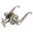 Scroll Privacy Bed/Bath Door Lever-7224659-7224660