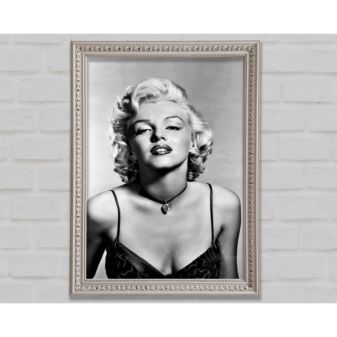 Marilyn Monroe Kuss - Einzelner Bilderrahmen Kunstdrucke