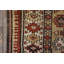 Petit tapis de style chiots de race blanche de style tribal antique de couleur jaune clair