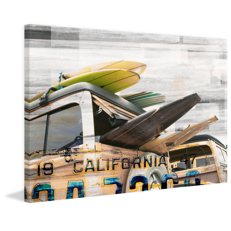 « cali day » par parvez taj,, reproduction d’art sur toile tendue, 24 po x 36 po