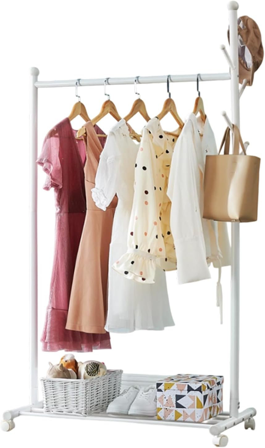 Ran Rack Latitude Run® Rack Metal Coat Rack with Wheels, Rolling Closet Rack ...