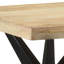 Cabrillo Solid Wood Top Metal Base Dining Table