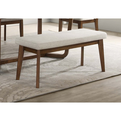 Banc de salle à manger rembourré Mid-Century