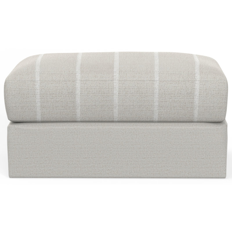 Repose-pieds Mialyn, Polyester crème / brun clair