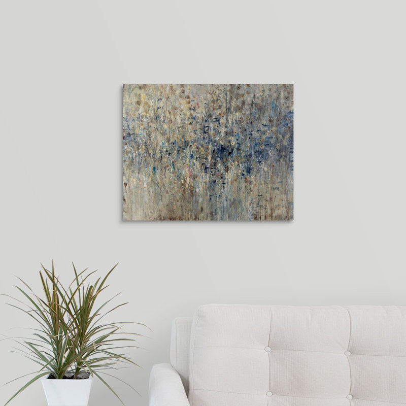 « limitrophe field », peinture sur toile, Toile tendue, H 16 po x l 20 po x P 1,25 po