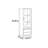 Modern minimalist display and storage cabinet