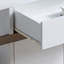 Buffet avec 4 tablettes Modernize Kitchen, blanc et taupe foncé