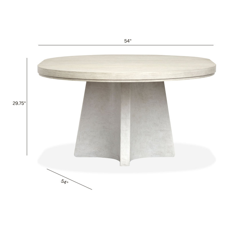 Extendable 54" Round Dining Table