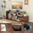 60" Tv Stand With Charging Station Storage Shelves Industrial Entertainment Center