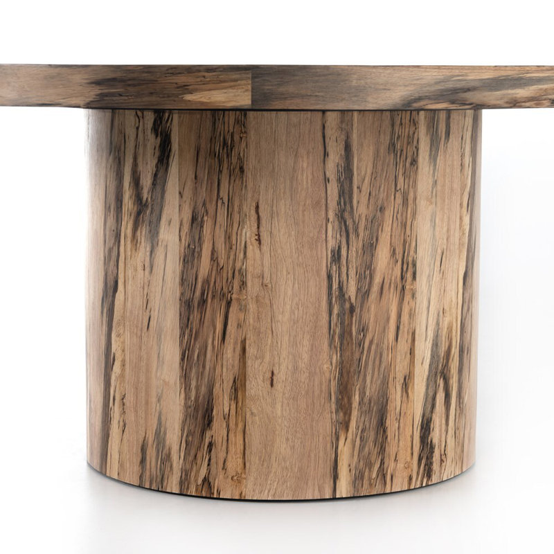 Hudson Round Dining Table, Spalted Primavera