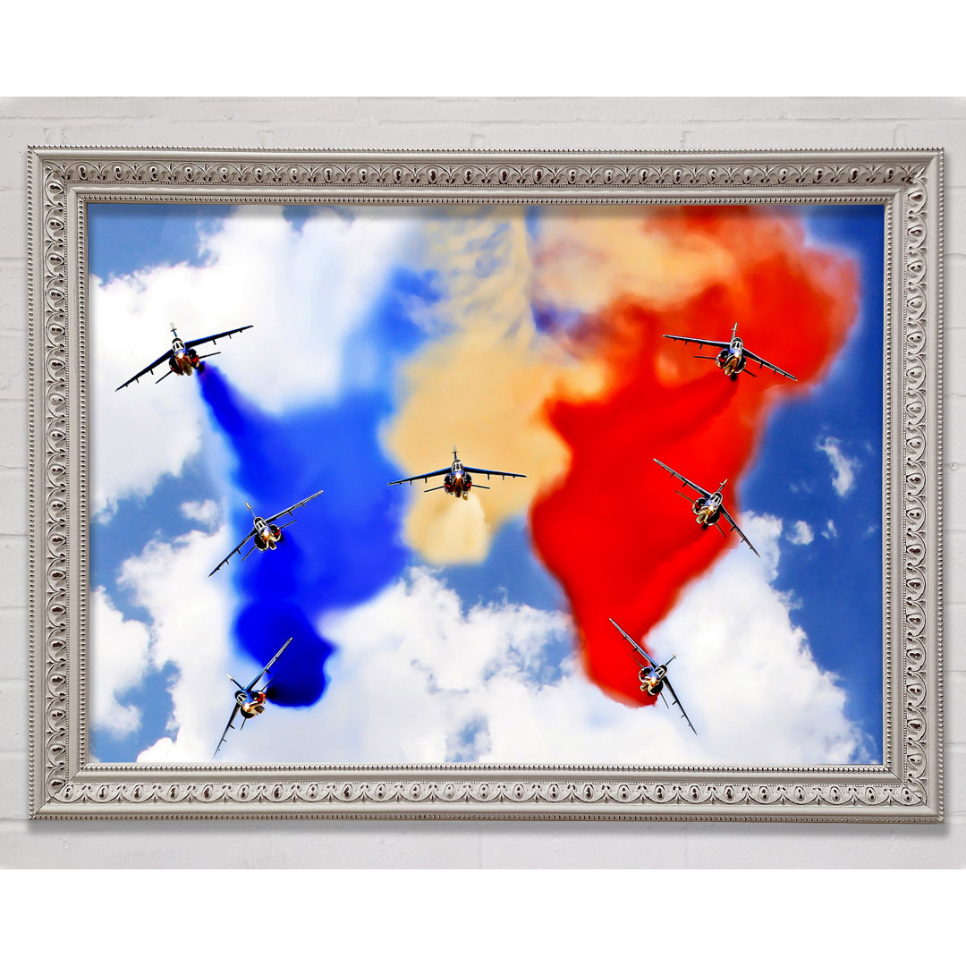 French Airshow Colours - Einzelner Bilderrahmen Kunstdrucke