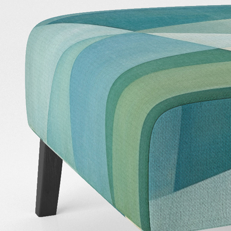 Fauteuil de chambre rembourré moderne Green Green