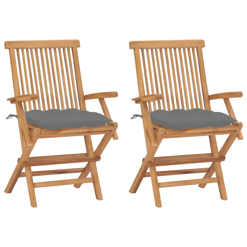 Chaise de salle à manger avec coussin Apollio, gris