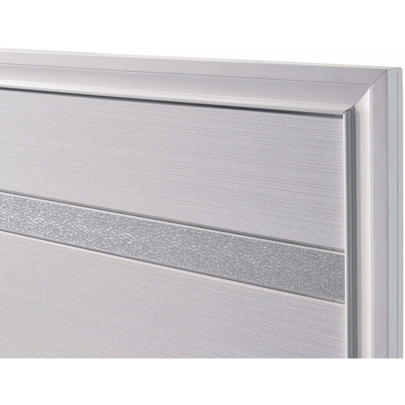 Tête de lit à panneau 1pc avec tiroirs, beaux meubles de chambre à coucher (lit seulement), Blanc, Grand