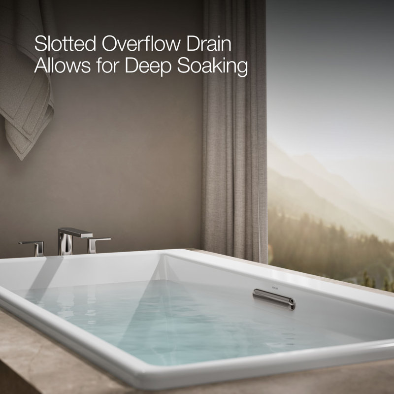 Reve® 67" x 36" Soaking Bathtub, White