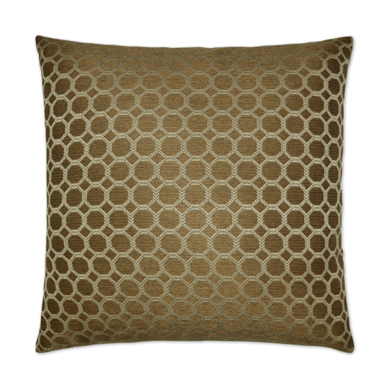 Dax Pillow Cover & Insert, Pecan, Square 20"