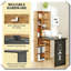Bureau d'ordinateur pliable