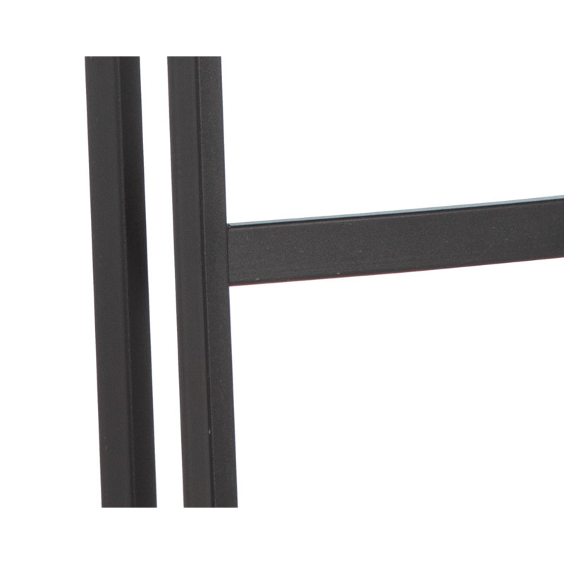 Tabouret de comptoir rembourré Dainon avec structure en métal - brun