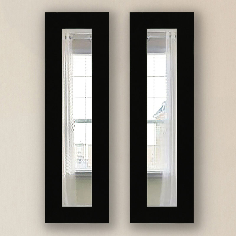 Miroir d'appoint Billie-Rae, H 21,5 po x l 9,5 po, Noir