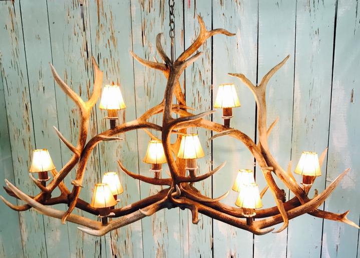 Larkin 10 - Light Chandelier, Sun Bleached
