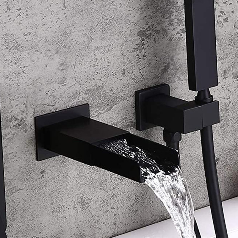 1 Handle Wall Tub Filler with Diverter